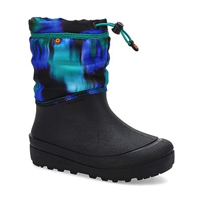 Kds Snow Shell Northern Lights Waterproof Winter Boot - Black/Multi