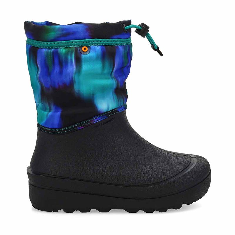 Kids'  Snow Shell Northern Lights Waterproof Winter Boot - Black/Multi