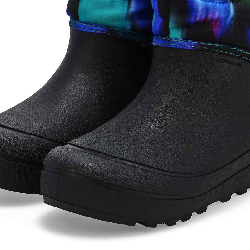 Kids'  Snow Shell Northern Lights Waterproof Winter Boot - Black/Multi