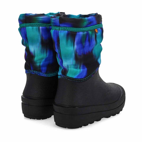 Kids'  Snow Shell Northern Lights Waterproof Winter Boot - Black/Multi