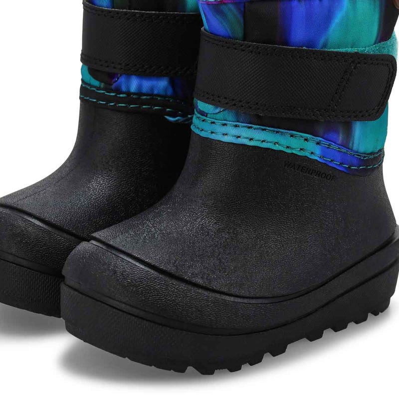 Infants' Baby Snow Shell Northern Lights Waterproof Winter Boot -  Black/Multi