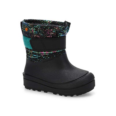 Botte d'hiver imperméable BABY SNOW SHELL METALLIC STRIPE, noir/multi, bébés
