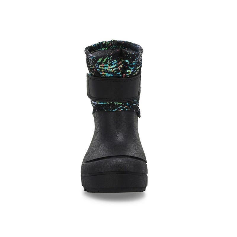 Infants' Baby Snow Shell Metallic Stripe Waterproof Winter Boot -  Black/Multi