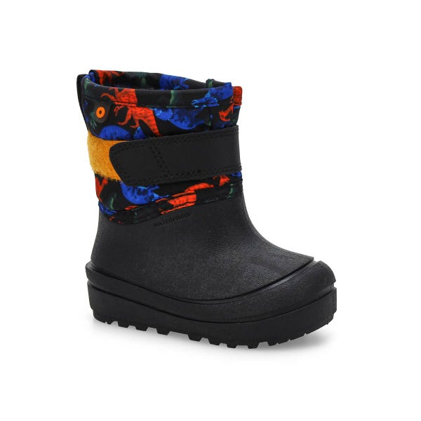 Infants' Baby Snow Shell Real Dino Waterproof Winter Boot -  Black/Multi