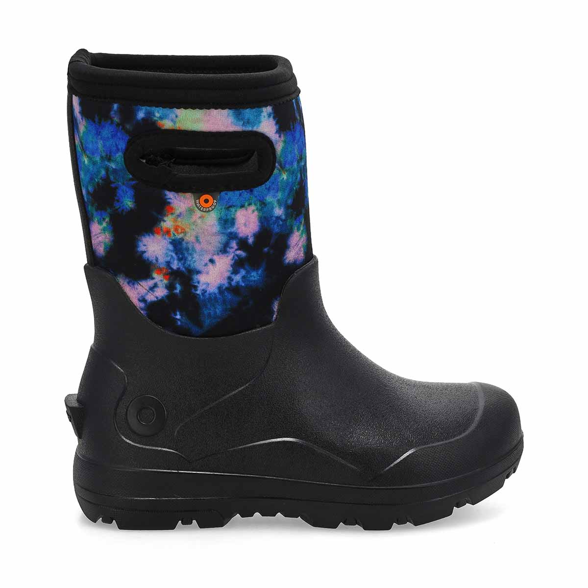 Botte d'hiver imperméable YORK SEAMLESS TIE DYE, noir/multi, enfants