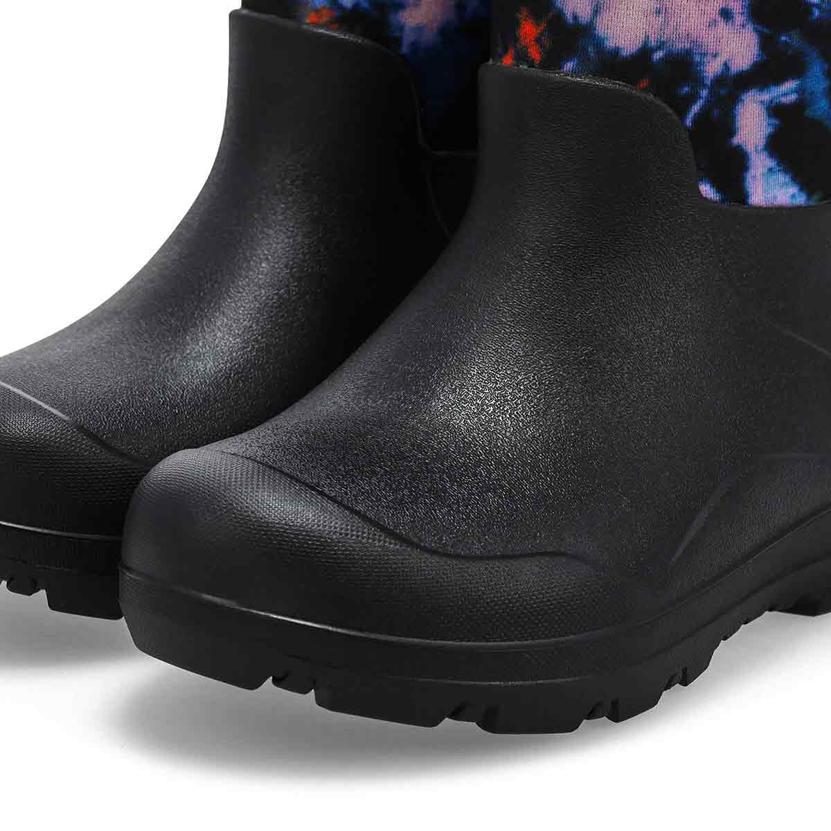 Botte d'hiver imperméable YORK SEAMLESS TIE DYE, noir/multi, enfants
