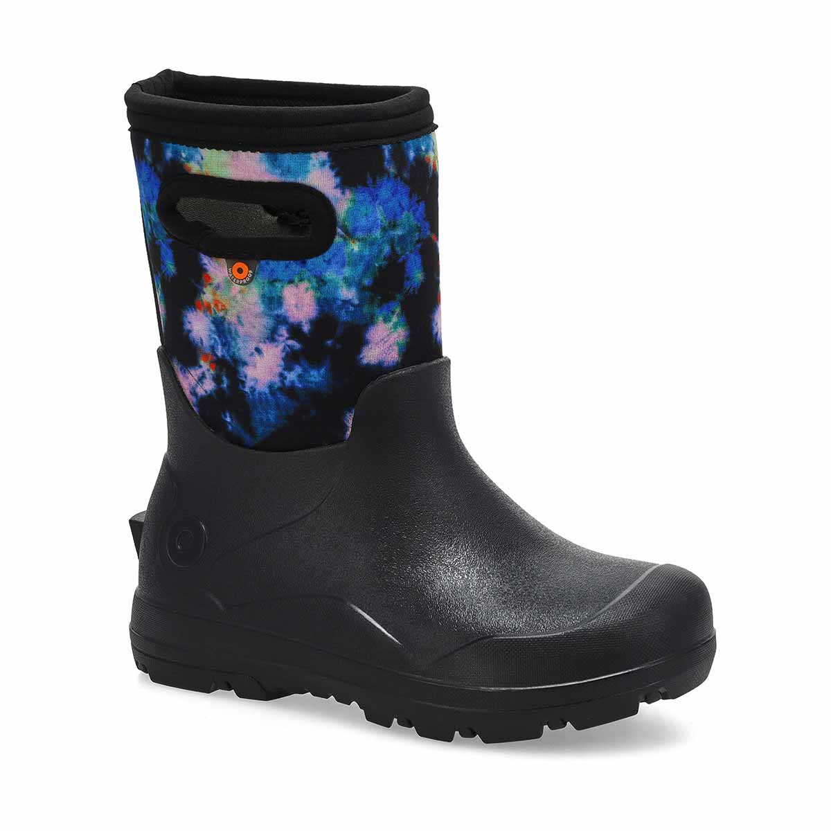 Botte d'hiver imperméable YORK SEAMLESS TIE DYE, noir/multi, enfants