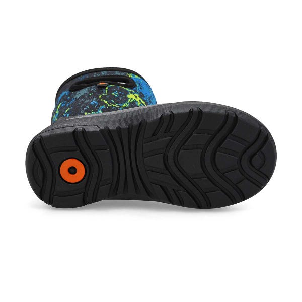 Botte d'hiver imperméable YORK SEAMLESS ACID CAMO, noir/multi, enfants