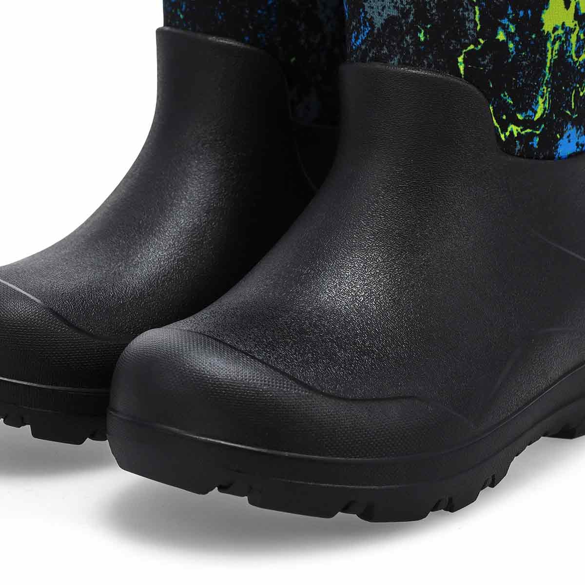 Botte d'hiver imperméable YORK SEAMLESS ACID CAMO, noir/multi, enfants