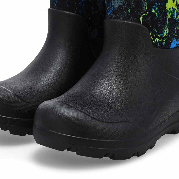 Botte d'hiver imperméable YORK SEAMLESS ACID CAMO, noir/multi, enfants