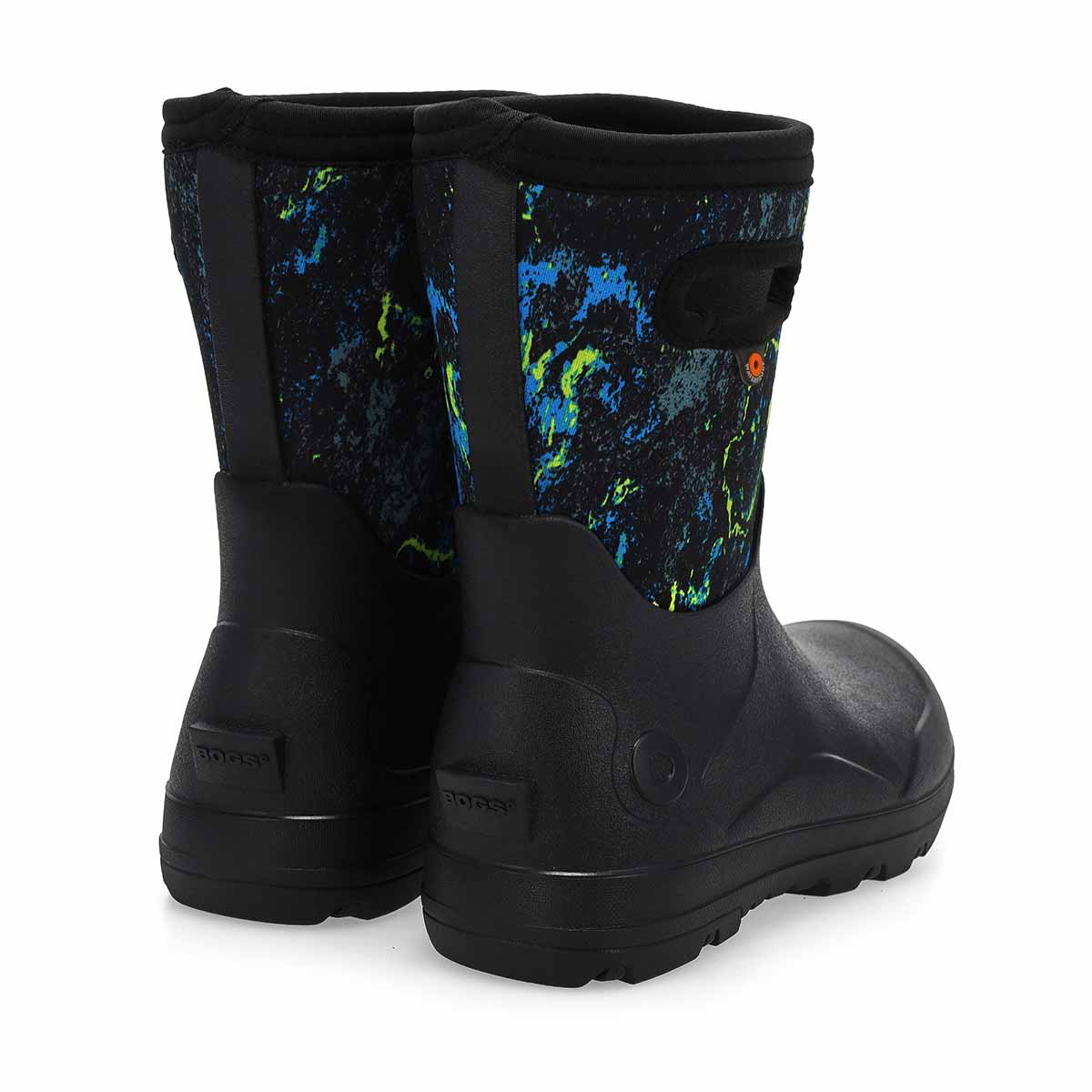 Botte d'hiver imperméable YORK SEAMLESS ACID CAMO, noir/multi, enfants