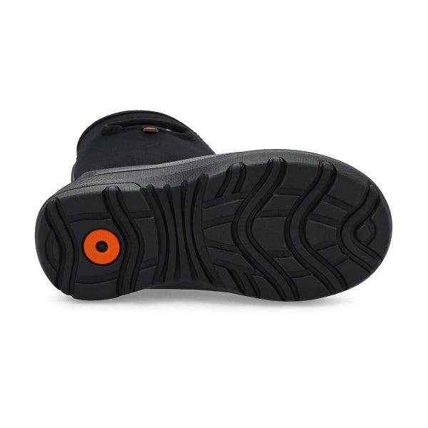 Botte d'hiver imperméable YORK SEAMLESS, noir, enfants