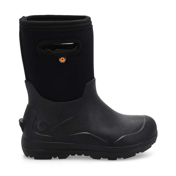 Botte d'hiver imperméable YORK SEAMLESS, noir, enfants