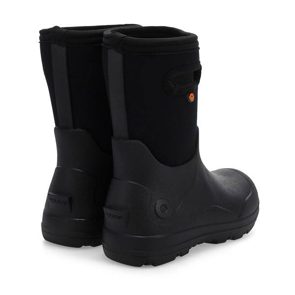 Botte d'hiver imperméable YORK SEAMLESS, noir, enfants