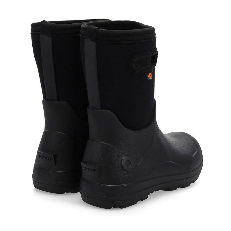Botte d'hiver imperméable YORK SEAMLESS, noir, enfants