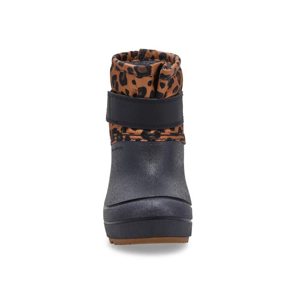 Infants'  Baby Snow Shell Leopard Waterproof Winter Boot -  Black/Multi