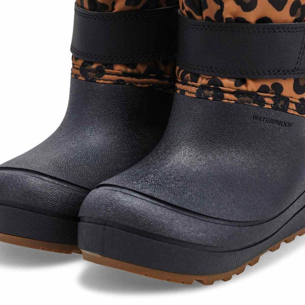 Infants'  Baby Snow Shell Leopard Waterproof Winter Boot -  Black/Multi