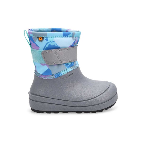 Infants'  Baby Snow Shell Mountains Waterproof Winter Boot -  Light Grey/Multi
