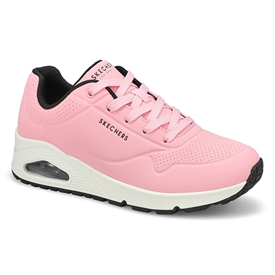 Lds Uno Stand On Air Sneaker - Pink/White