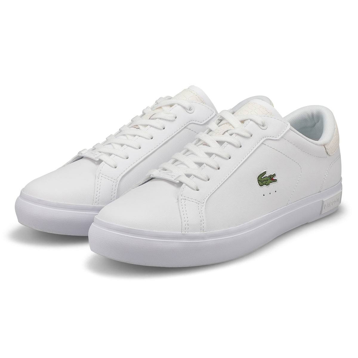 R give deltage Lacoste Men's Powercourt Sneaker - White | SoftMoc.com