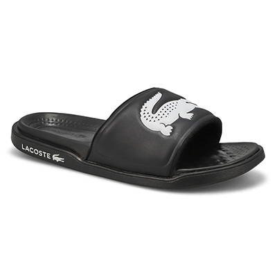 Mns Croco Dualiste Slide Sandal - Black/White