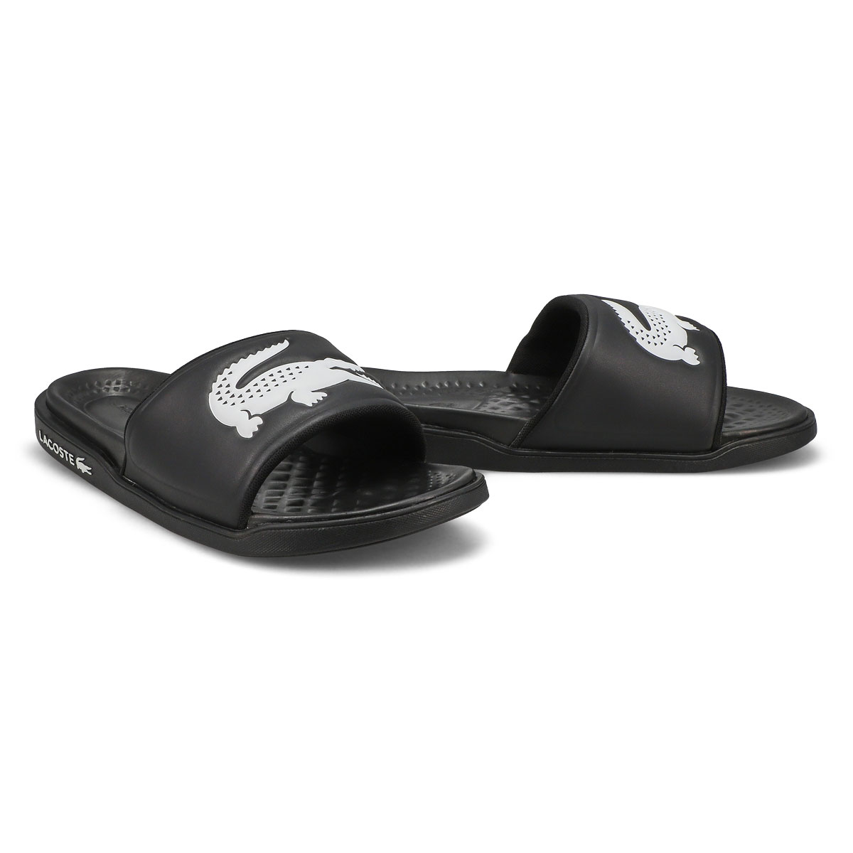 Lacoste Men's Croco Dualiste Slide Sandal | SoftMoc.com