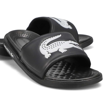 Men's Croco Dualiste Slide Sandal - Black/White