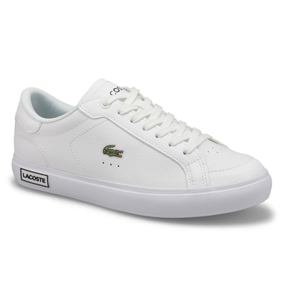 Lds Powercourt Leather Sneaker - White/Black