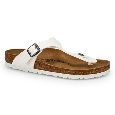 Tongs Gizeh Birko-Flor, blanc, femmes