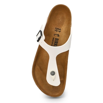 Tongs GIZEH BIRKO-FLOR, blanc, femmes