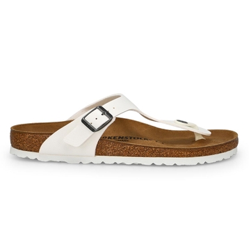 Tongs GIZEH BIRKO-FLOR, blanc, femmes