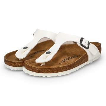 Tongs GIZEH BIRKO-FLOR, blanc, femmes