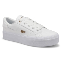 Women's Ziane Platform Lace Up Sneaker - White/White