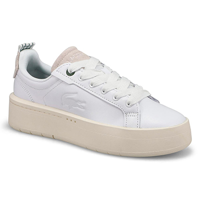 Lds Carnaby Platform Sneaker - White/Off White