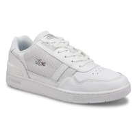 Baskets mode en cuir à lacets T-CLIP LEATHER, blanc/blanc cassé, hommes