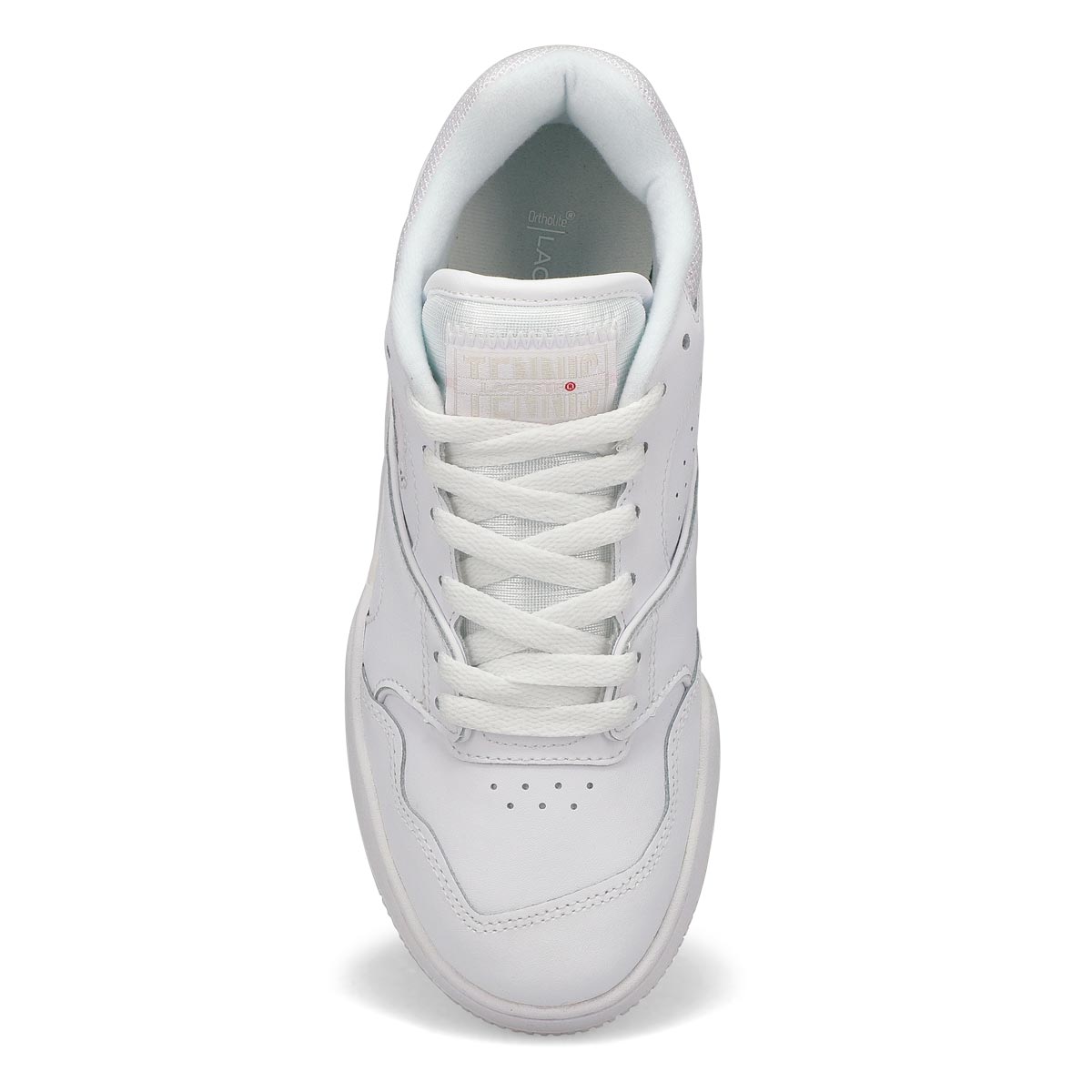 Women's Lineshot Leather Lace Up Fashion Sneaker - White/White