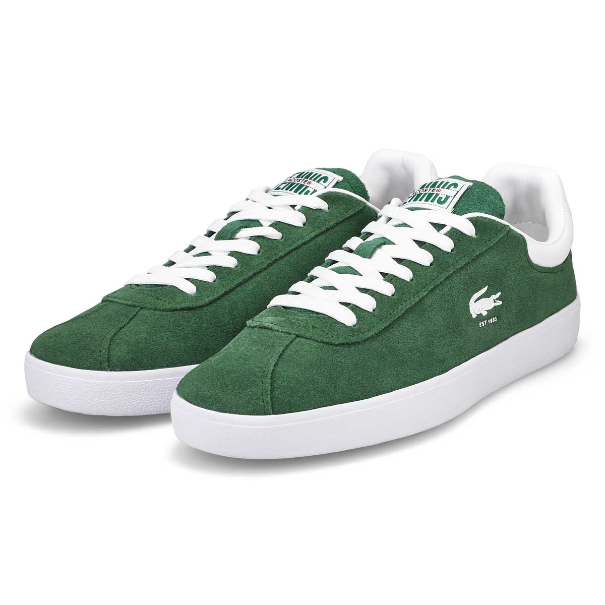 Men's Baseshot Lace Up Fashion Sneaker - Dark Green/White