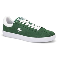 Men's Baseshot Lace Up Fashion Sneaker - Dark Green/White