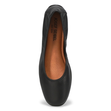 Women's Fenja 01 Leather Ballerina Flat - Black/Bl