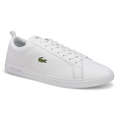 Baskets de mode en cuir Court Base, blanc/blanc, hommes