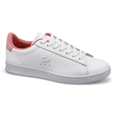 Lds Carnaby Set Leather Sneaker - White/Pink