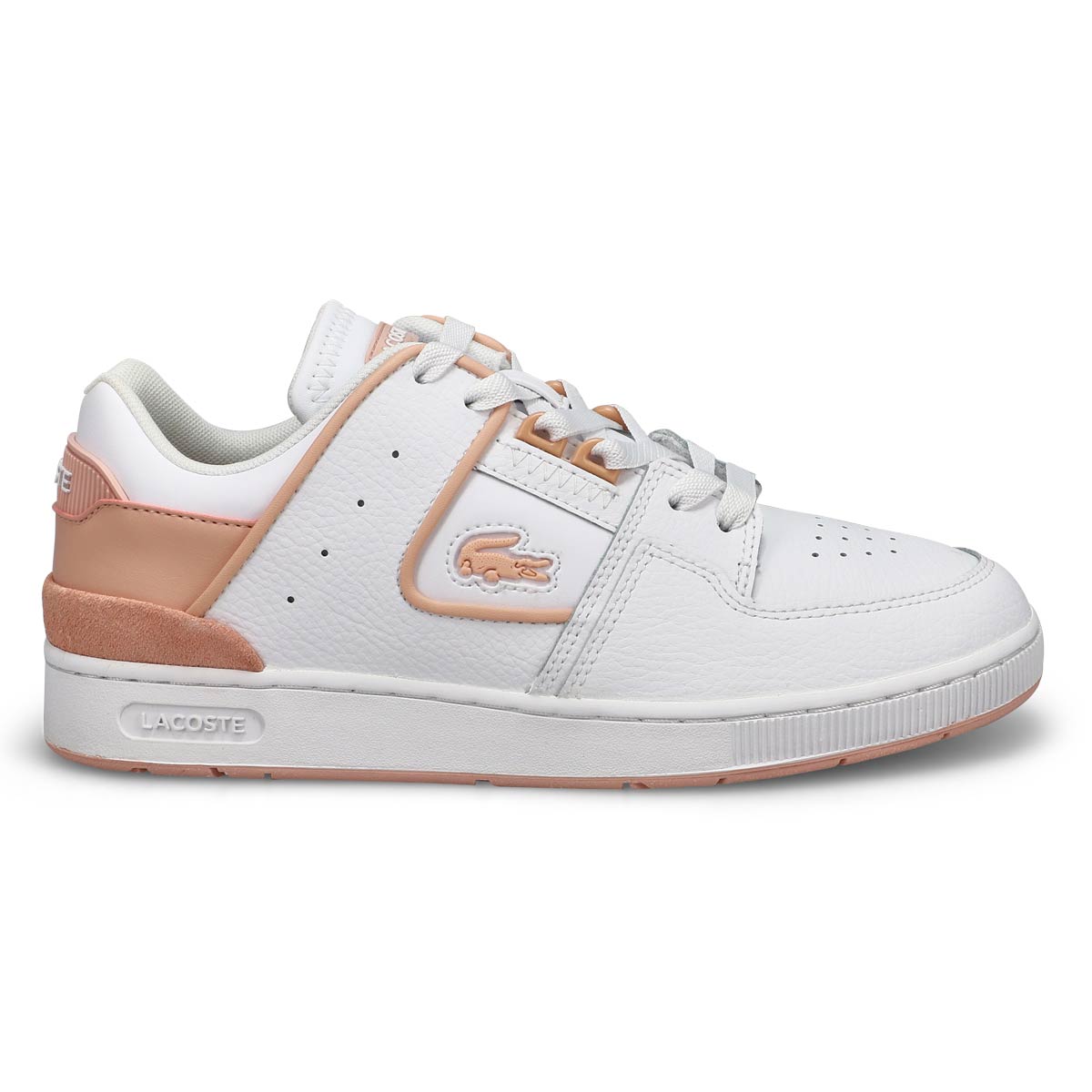 Baskets en cuir COURT CAGE, blanc/rose pâle, femmes