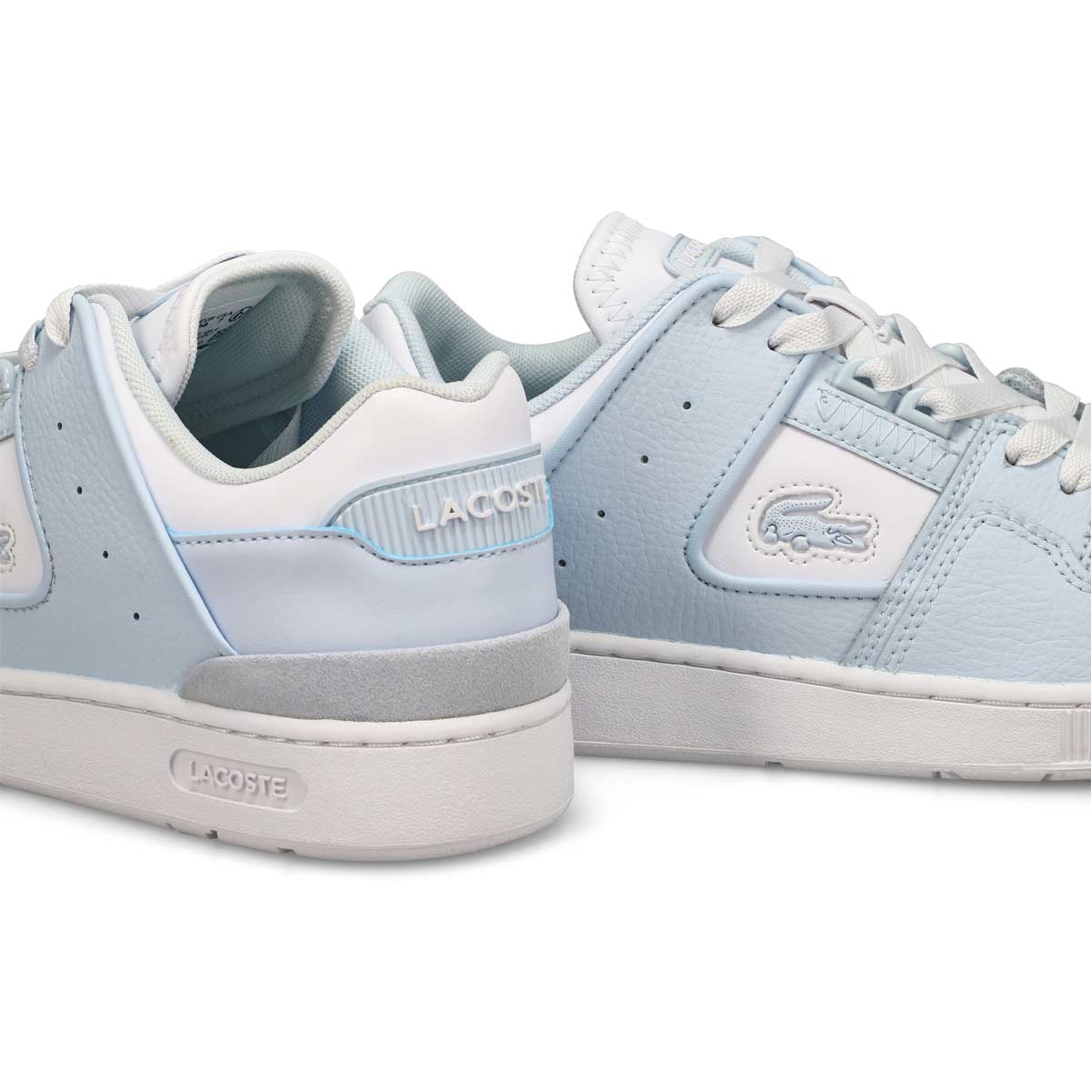 Baskets en cuir COURT CAGE, bleu pâle/blanc, femmes
