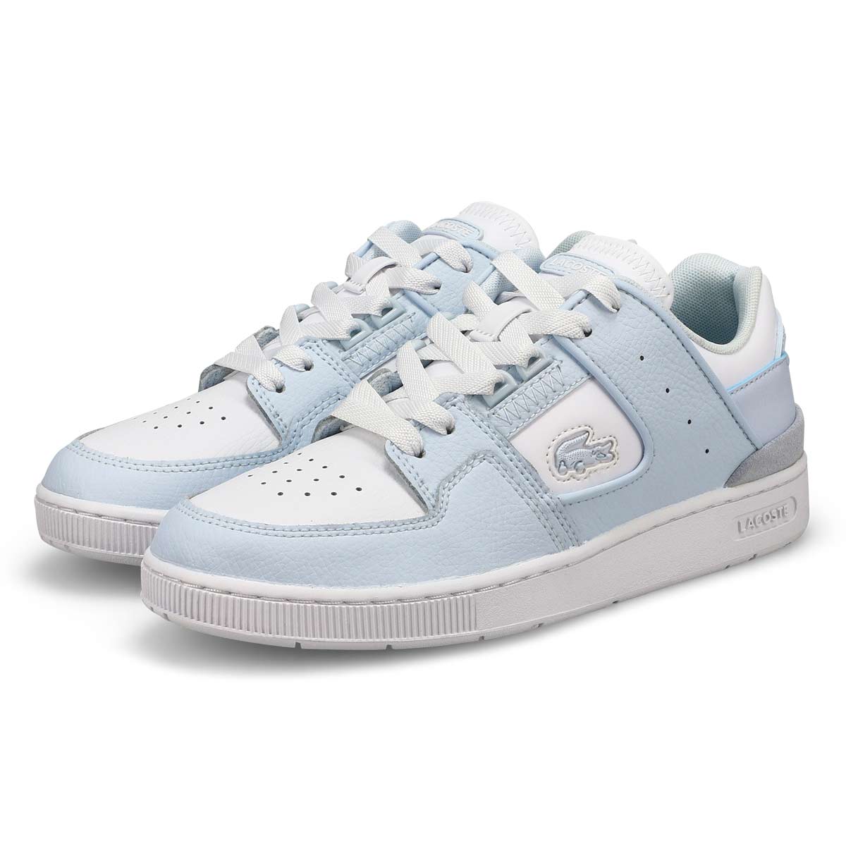 Baskets en cuir COURT CAGE, bleu pâle/blanc, femmes