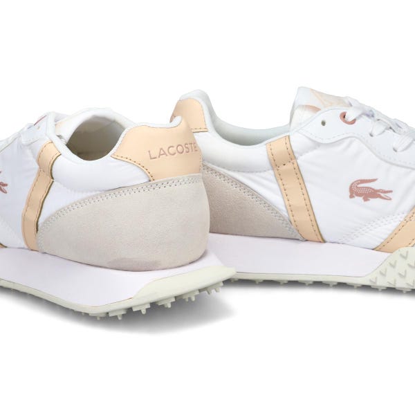 Women's  L-Spin Evo Leather Sneaker - White/Light Pink