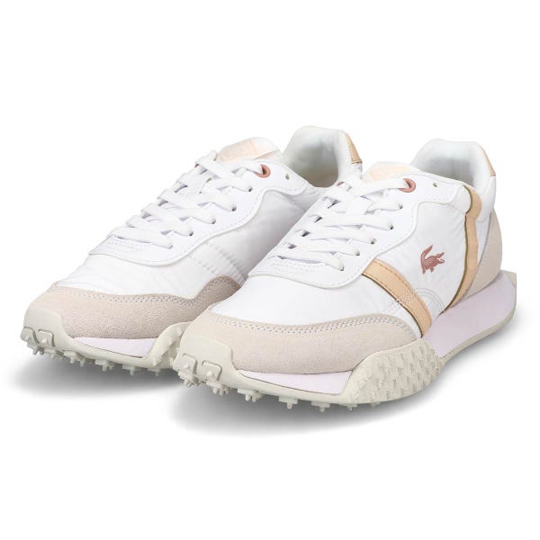 Women's  L-Spin Evo Leather Sneaker - White/Light Pink