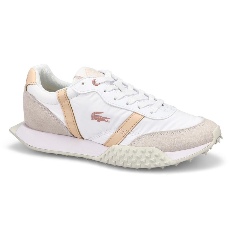 Women's  L-Spin Evo Leather Sneaker - White/Light Pink