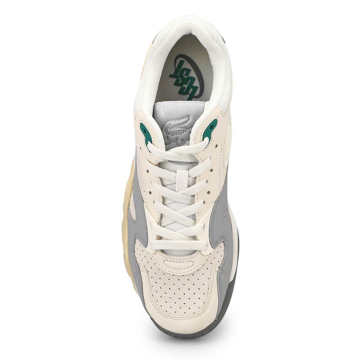 Men's Game Trainer Lace Up Fashion Sneaker - Off White/Grey