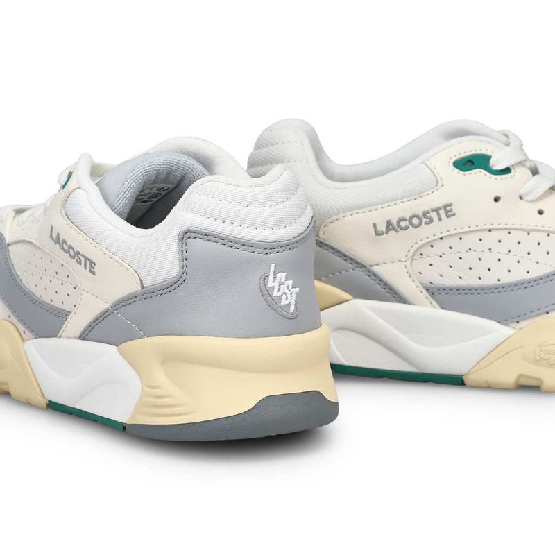 Men's Game Trainer Lace Up Fashion Sneaker - Off White/Grey