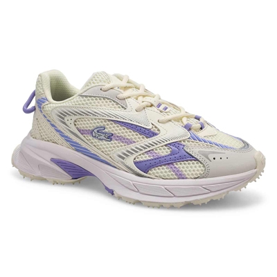 Lds Neo Shot Casual Sneaker - Off White/Light Purple